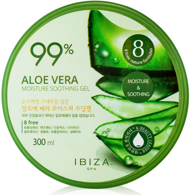 이비자 스파 알로에베라 모이스춰 수딩젤 300, 24개, 300ml