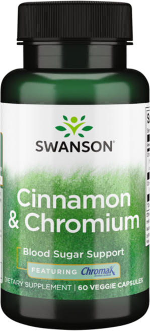 스완슨 시나몬 & 크로뮴 피처링 Chromax 베지 캡, 1개, 60정, 1개