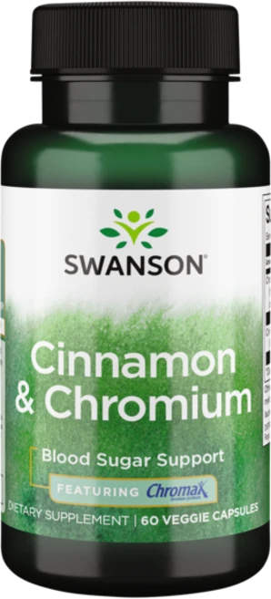 스완슨 시나몬 & 크로뮴 피처링 Chromax 베지 캡, 1개, 60정, 1개 - 쿠팡