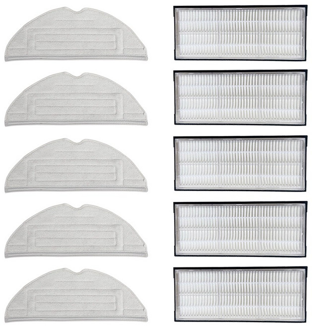 Youchen 로보락S7/S8/S8+/G10/G10S/G10S Pro/S7 MaXV Ultra로봇청소기 항균물걸레 필터 10개세트 호환전용, 1세트, 물걸레+필터