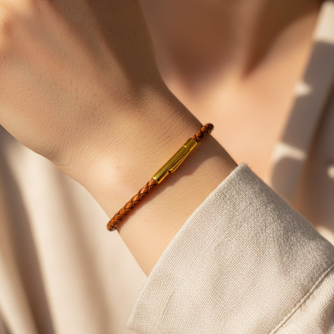 미국 아마존 스테디셀러 르포렘 여성용 가죽 꼬임 팔찌 18K 금도금 튼튼한 푸시락 버클 패션 쥬얼리 여자 친구 생일 선물 추천 고급 가죽 뱅글 데일리 액세서리 by Leporem