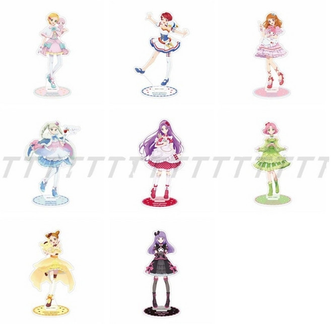 8종풀세트 아이엠스타산리오 콜라보 아크릴스탠드 아이카츠산리오 아이엠스타 피규어 스미레 리라 시부키 란 보라 오오조라 아카리 유리카 아크릴, 메인사진8종이 풀세트로 배송, 아이엠스타 아크릴스탠드, 1개