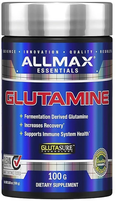 ALLMAX L 글루타민 파우더 100g 발효 L-글루타민 파우더 순수 장 건강 회복 및 면역 지원을 위한 무향 글루타민 보충제 비건 글루텐 프리, 1개 - 쿠팡