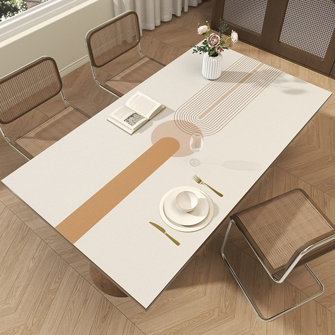 시스슈 방수 가죽 식탁보 테이블보 식탁매트 테이블매트 미니멀리즘 식탁매트, 140*80cm, Z001, 1개