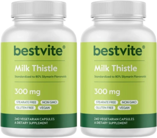 밀크시슬 300mg 고함량 실리마린 베지 캡슐 8개월 프리미엄 베스트바이트, 2개, 240정 - 쿠팡