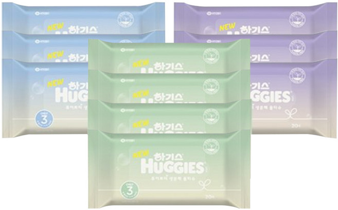 하기스 하기스 퓨어쁘띠 휴대용 아기물티슈 20매 10개, 20개입