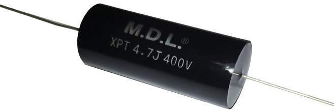 M.D.L. 金屬皮膜聚丙烯電容 適用於高級音響分音器, 1個, XPT 4.7uF400V 18*45