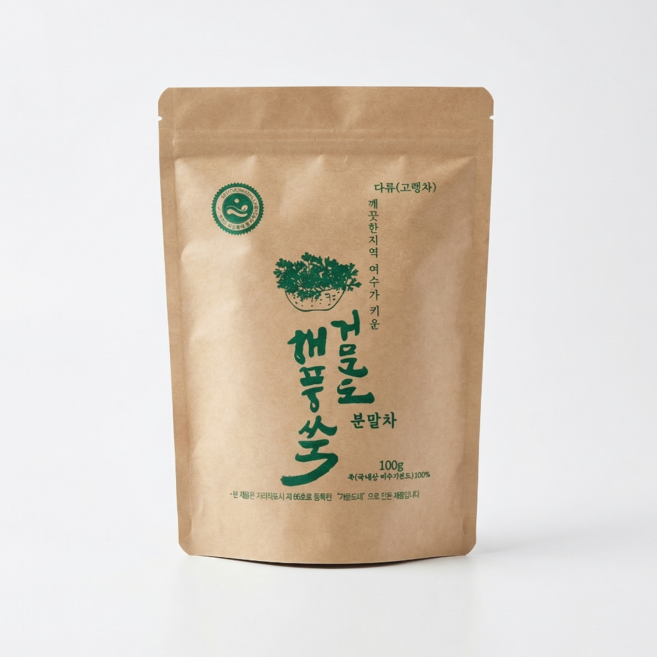 거문도 청정 해풍쑥 미세 쑥가루 분말, 100g, 3개