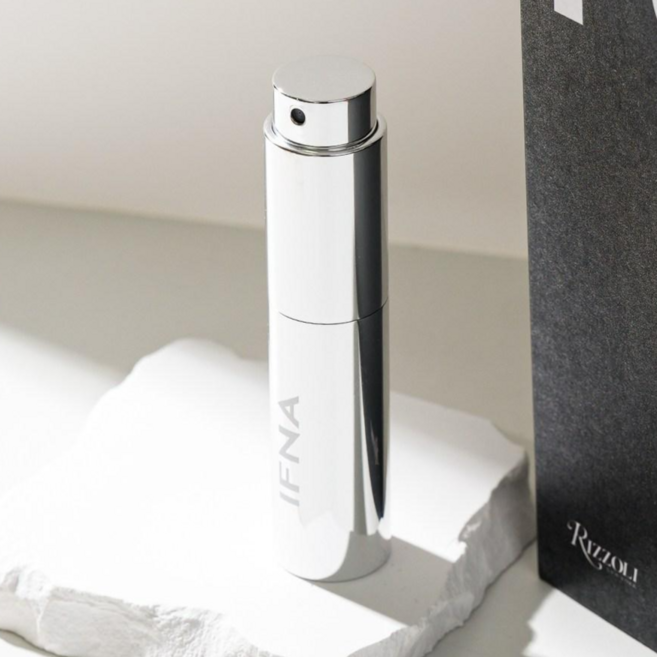 IFNA 뚜껑없는 트위스트락 펌핑식 충전 향수공병 5ml, 1개, Silver