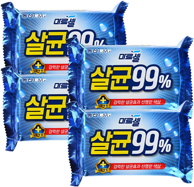 크리오 마르셀 살균 세탁비누, 230g, 4개