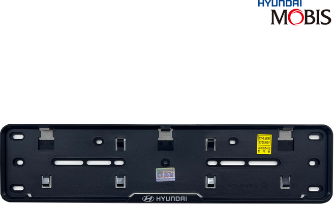현대모비스 비천공 신형 번호판가드 세트, 1세트, 블랙