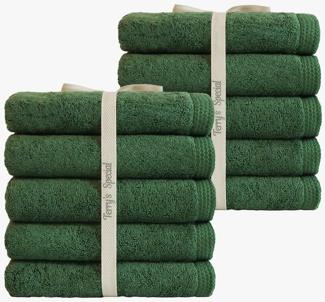 테리스페셜 호텔수건 200g 10장 20장 30장 수건세트 호텔타올 호텔타월 수건 타월 타올 목욕수건 코마사 세면타올, 에덴그린, 10개 - 쿠팡