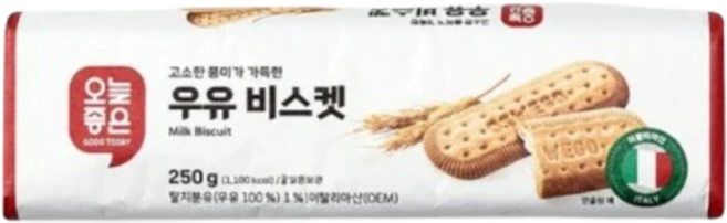오늘좋은 우유 비스켓, 1개, 250g - 쿠팡