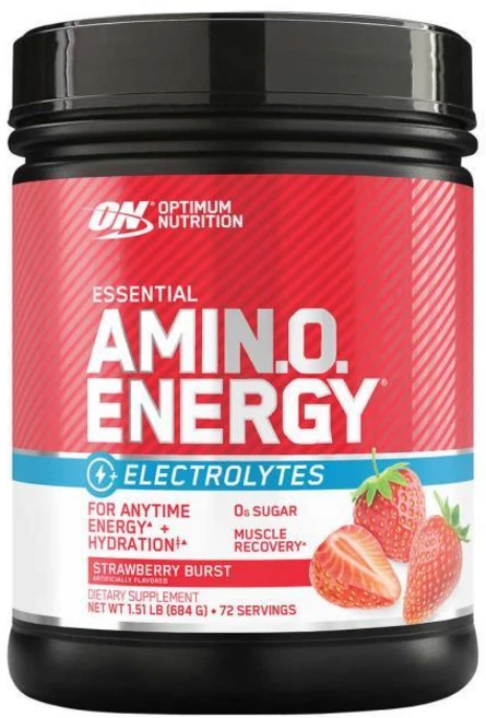 Optimum Nutrition Essential Amino Energy Electrolytes Strawberry Burst 1.51 lbs, One Color, One Size, 1개 - 쿠팡
