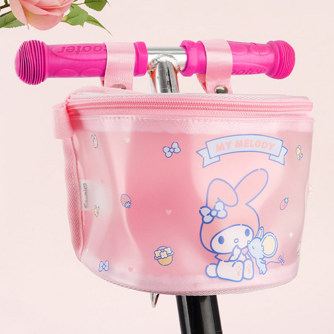 산리오 반투명 킥보드 가방 크로스백 백팩 샤인 핸들 소지품 수납 다용도 크로스 가방