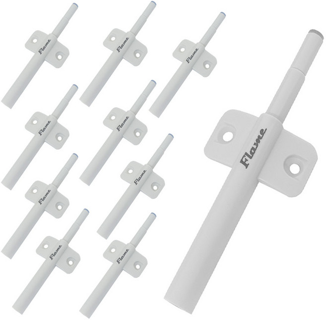 리폼플러스 조절 원터치 스무버 싱크대 수납장 문짝충격 완충기, 10개, 화이트