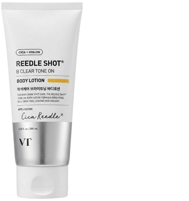 VT 리들샷 비 클리어 톤온 착색 바디로션, 200ml