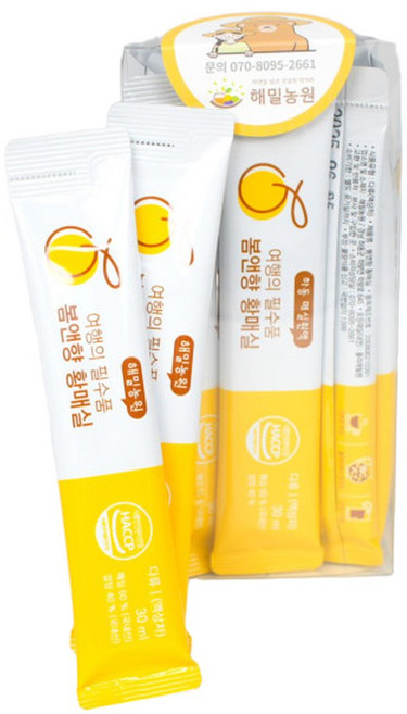 하동 3년숙성 황매실 스틱 30mlX20포 매실원액 매실액기스 간편 여행용, 30ml, 20, 20개