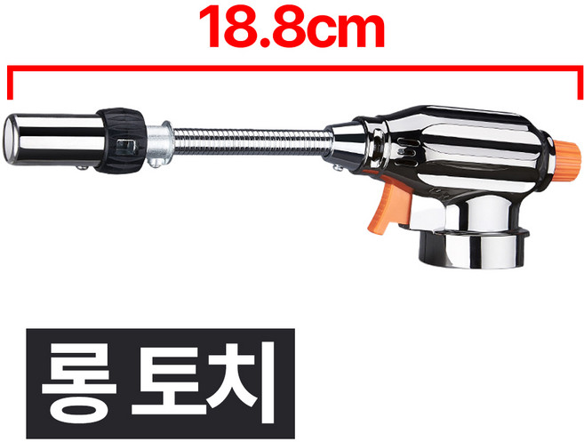 디심플 가정용 캠핑용 부탄가스 토치 각도조절 자바라형, 1개, 혼합색상