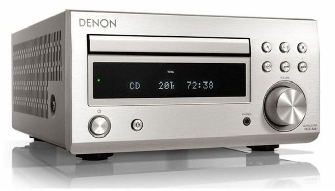 (DENON) RCD-M41 미니오디오(실버)(이글케이블증정4m), 단품