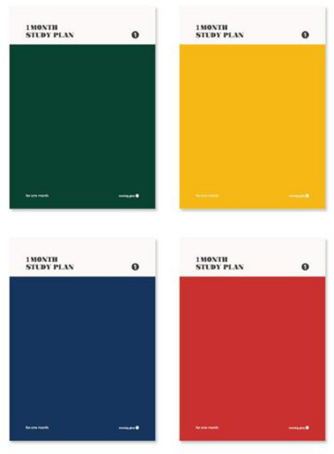 달이면달마다 스터디플래너 (색상랜덤/150x210/24매/모닝글로리), 단품, 단품