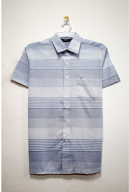 형제상회 남성 여름셔츠 아빠 할아버지 반팔 스트라이프 국산 남방 0058SS02