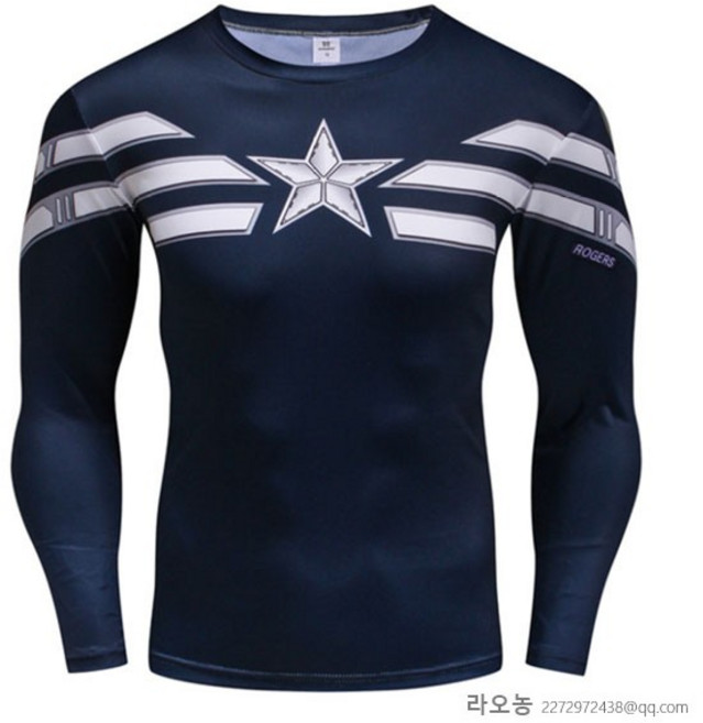 라오농 캡틴 아메리카 반팔 긴팔 티셔츠