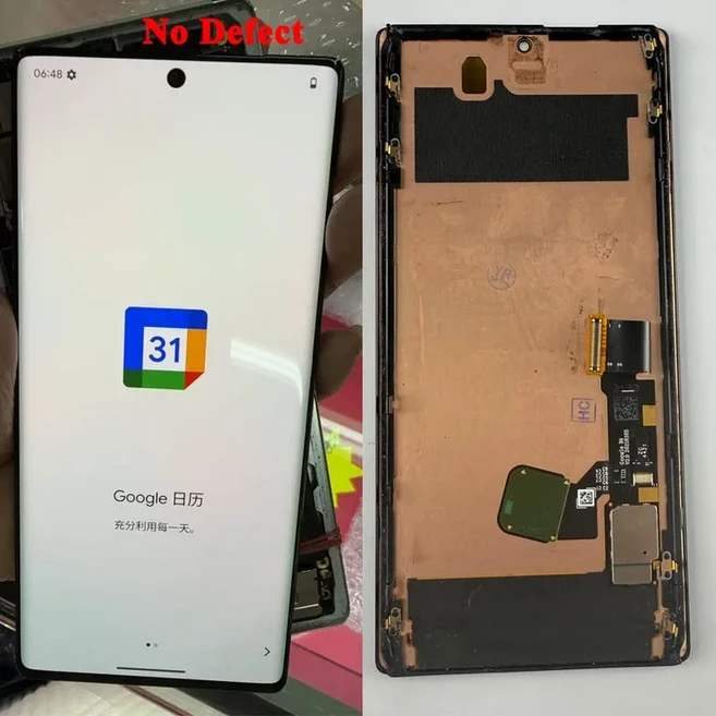 구글 픽셀 6 프로용 결함 있는 LCD 디스플레이 터치 스크린 디지타이저 어셈블리 교체품, 05 6Pro NO Defect LCD