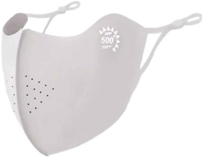 Velon 쿨링 자외선차단 마스크 등산 스포츠, 연한 그레이, 1개