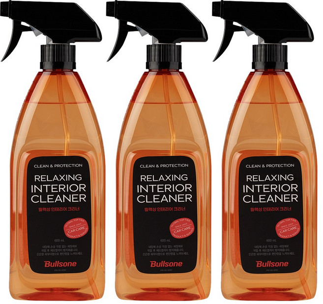 불스원 릴랙싱 인테리어 크리너(실내세정제) 3개, 600ml