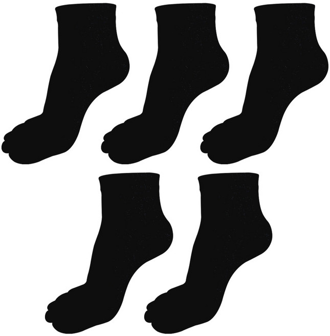 하니니스토어 면100% 남자 땀흡습 냄새방지 향균 쿨텍스 봄/여름 시원 개운한 발가락양말 5족