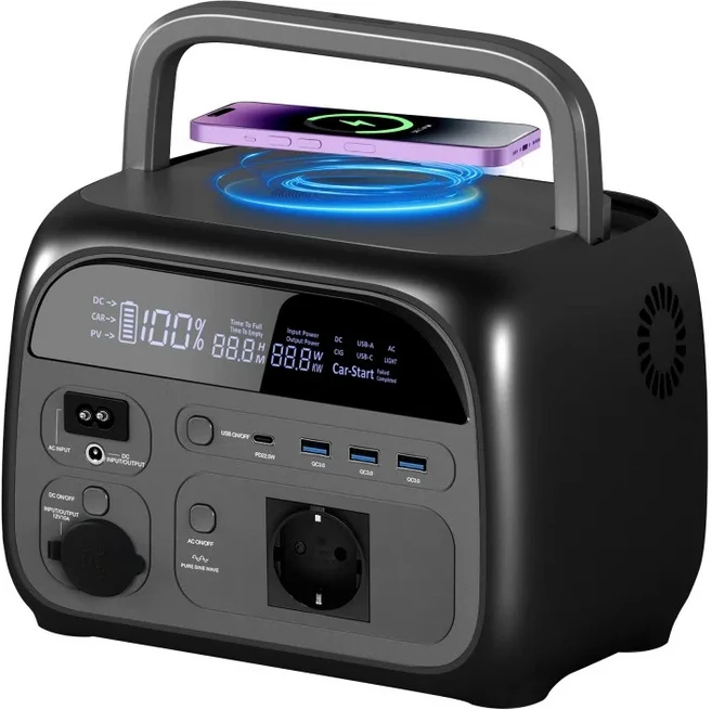 CTOLITY AP400 태양광 발전기 휴대용 UPS 346Wh 500W LiFePO4 배터리 3000회 이상 충전 무선 초고속, 03 220V EU PLUG, 02 220V EU, 01 220V