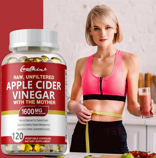 사과식초-프리미엄 체중감량 및 지방연소 식욕증진 신진대사, 2개, 120정