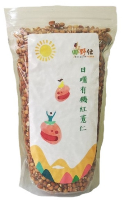 【田野仕】有機紅薏仁 360g 台灣種植, 1個