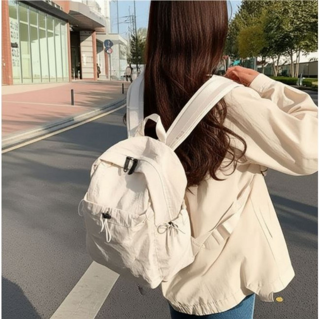 굿픽스토어 캔버스 방수 초경량 바스락 백팩