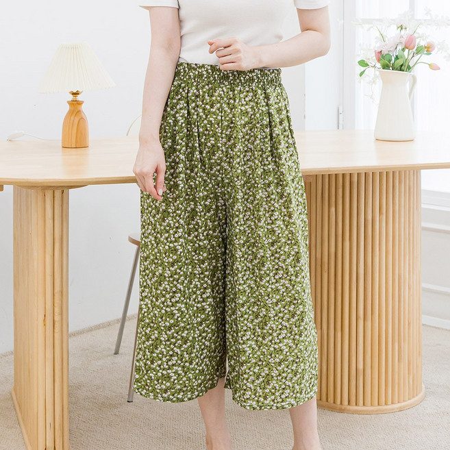 아킵 8부 바지 냉감 시원한 홈웨어 냉장고 잠옷 팬츠