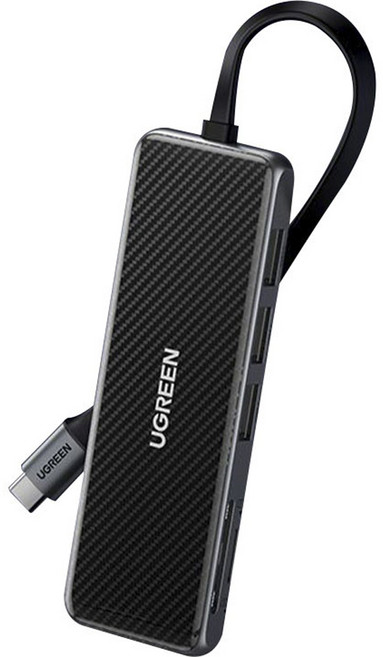 유그린 USB C타입 9 인 1 멀티 허브 70552, 블랙, 1개