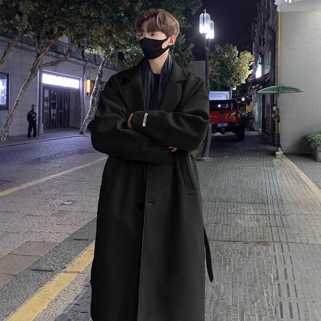 스타일닥터 남자코트 롱핏 슬림한 빅사이즈까지 가을겨울 모직 트렌치 코트