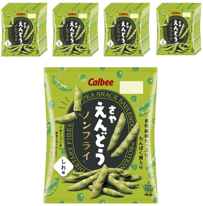 Calbee 卡樂比 鹽味豌豆餅, 24包, 61g