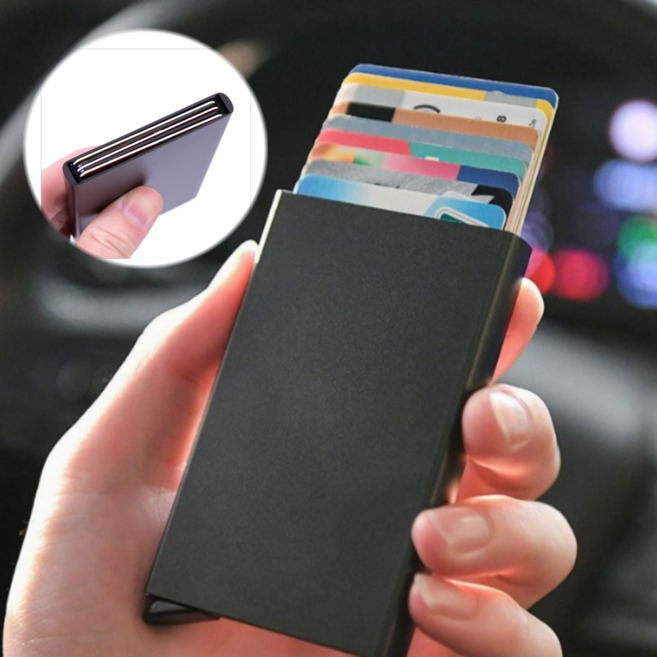 유누엔 반자동 명함지갑케이스 초경량 초슬림 명함케이스
