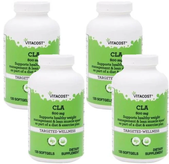 비타코스트 CLA 800mg 소프트젤 120정, 4개 - 쿠팡
