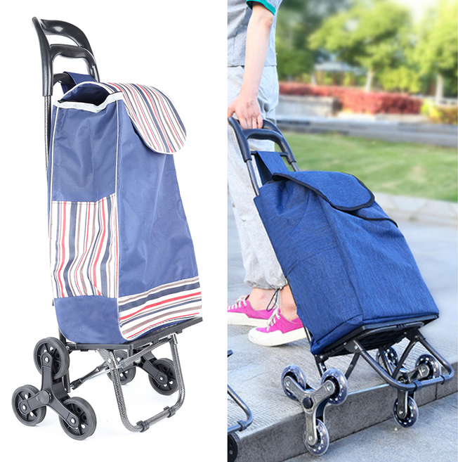 삼발이 계단 카트 시장 바구니 카트 구르마 손수레, 지브라, 1개