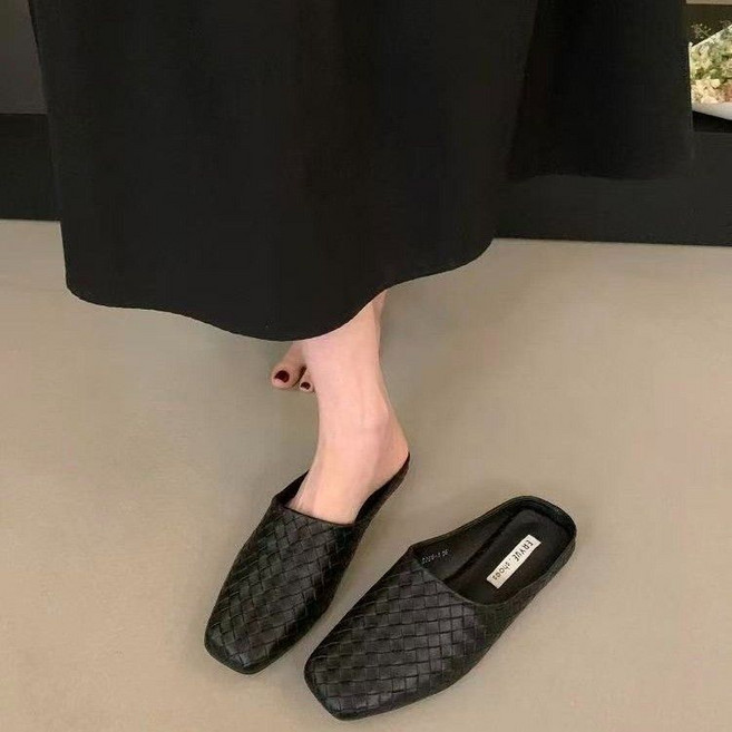 봄 여름 여성 블로퍼 소프트 플랫 슈즈 뮬 블로퍼 데일리 여자 뮬 슬리퍼 CJJ