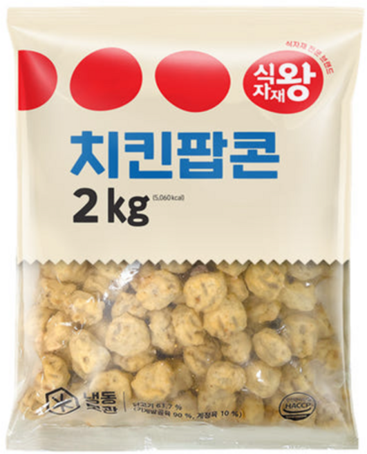 식자재왕 치킨 팝콘 2kg, 1개