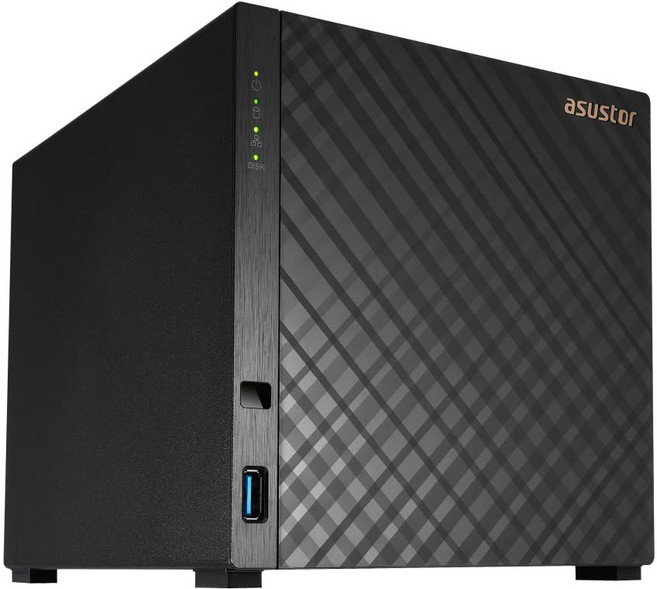 ASUSTOR DRIVESTOR 4 GEN 2 AS1204T 1GB 3.0 CPU USB 쿼드 최고의 포트 코어 1.7GHZ 3개 2.5GBE 4베이 NAS DDR4, 4 Bay