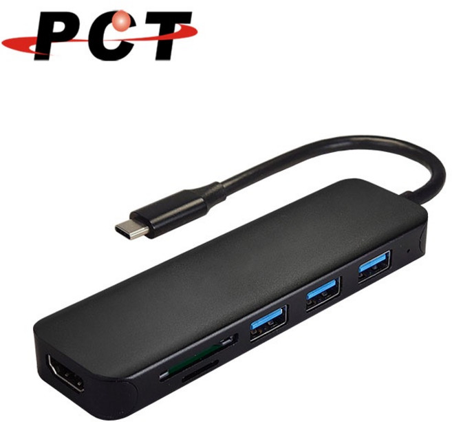 PCT USB-C 6合1擴充座 UHC1600, 1個