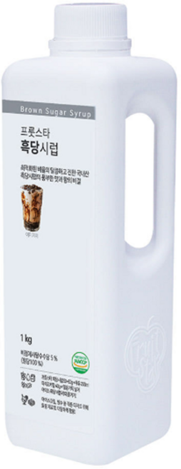 딜라잇가든 프룻스타 흑당시럽, 1kg, 10개