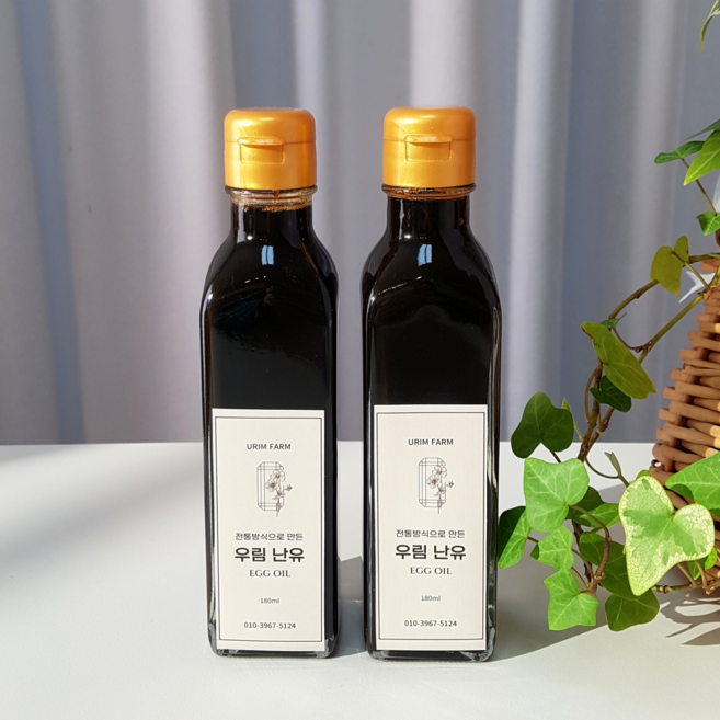 전통방식 유정란 계란기름 난유 180ml, 1개