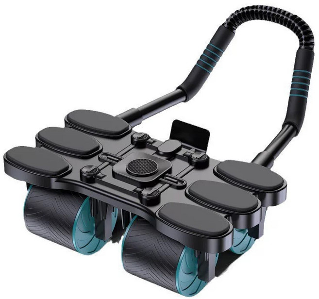 AB 슬라이드 안정형 복근운동기구 무소음 슬라이더+무릎 패드, 흑녹색, JFL23