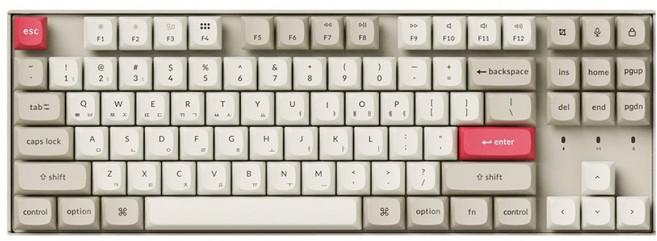 키크론 K8 PRO SE ZMK 핫스왑 기계식 유무선 텐키리스 키보드, 레트로, K8P-SD6, 저소음 적축